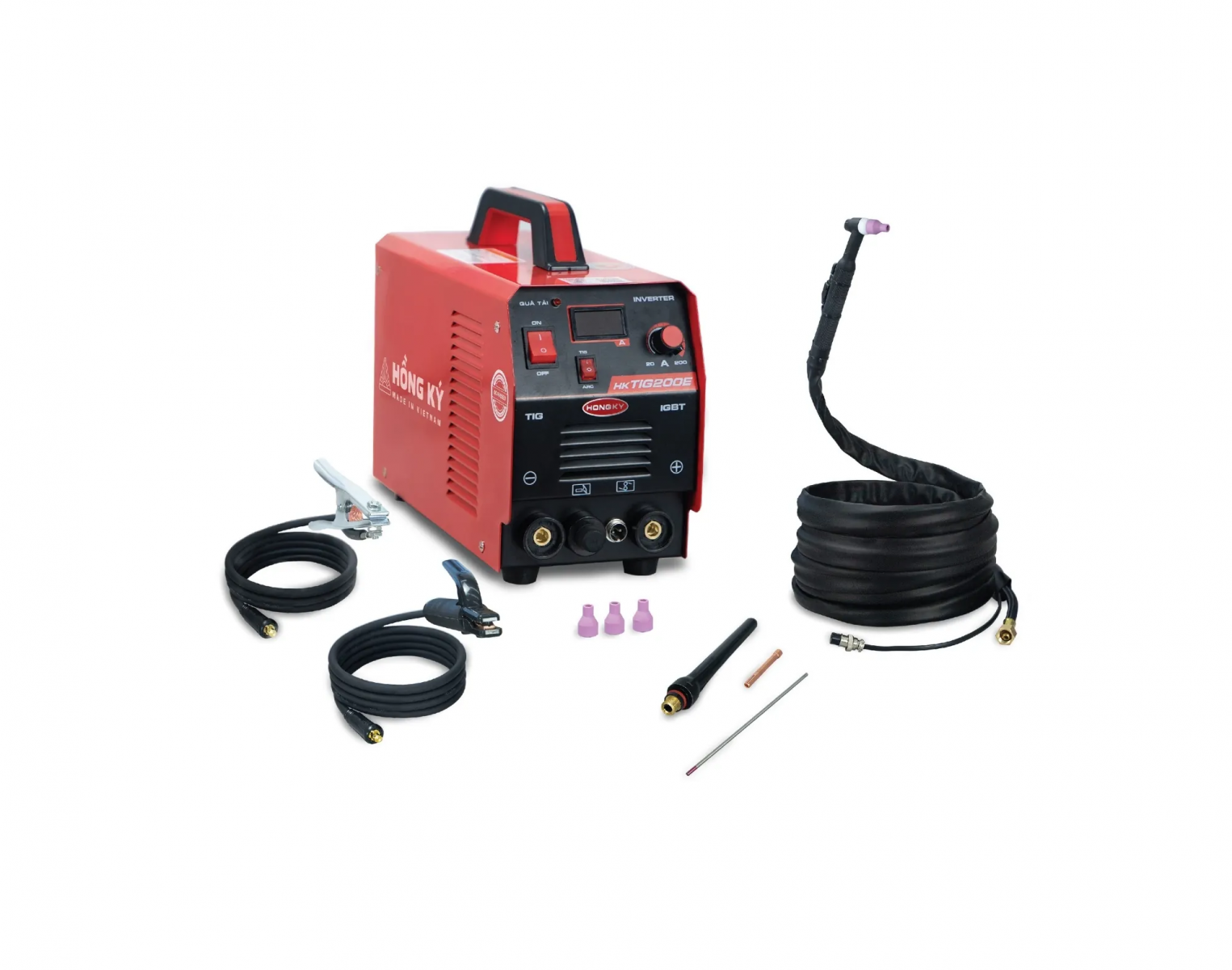 Máy hàn TIG DC que Hồng Ký Eco 200A 220V - HKTIG200E