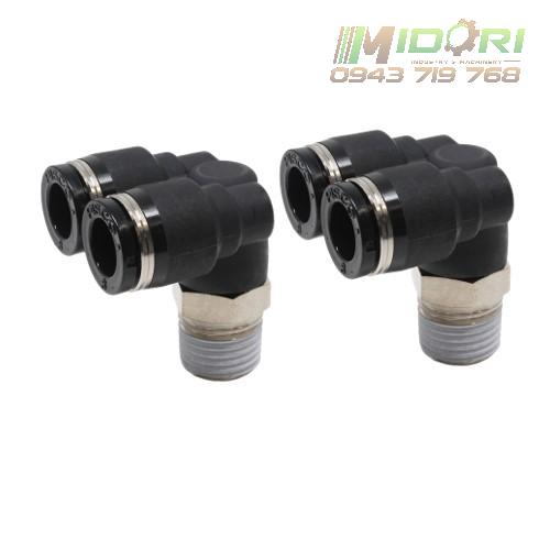 Đầu nối khí nén khớp nối 3 cổng dạng Y PAX6/PAX8/PAX10/PAX12 Pisco