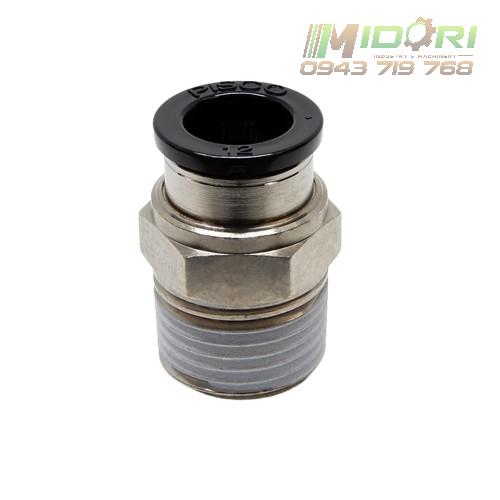 Đầu nối khí nén khớp nối thẳng PC12-04C Pisco